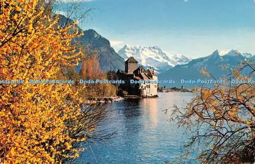 R524653 Schloss Chillon nahe Montreux-Genfersee und Dents du Midi Photoglob