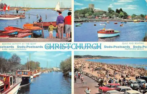 R524693 Christchurch River Avon Moorings Quay and Boating Mudeford Beach E T W D