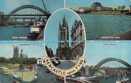 R527046 Newcastle Upon Tyne Four Bridges E T W Dennis Multi View