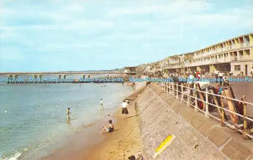 R527055 Boscombe Die Promenade und der Strand Postkarte