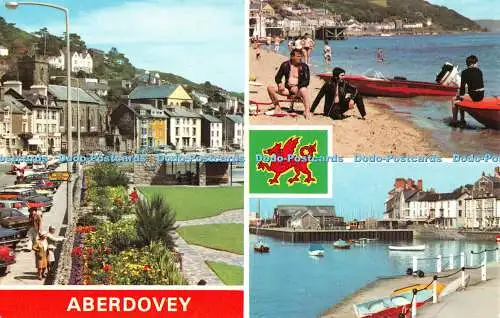 R523057 Aberdovey The Promenade The Beach E T W Dennis Multi View