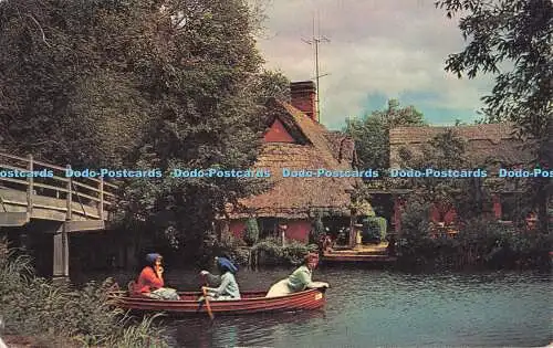 R524818 River Stour at Flatford Mill L W Sears Plastichrome Noel Habgood F R P S