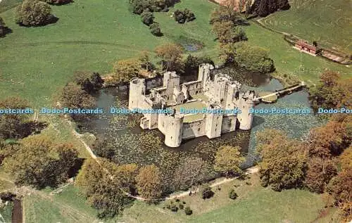 R524835 Bodiam Castle C G Williams Plastichrome Aerofilms