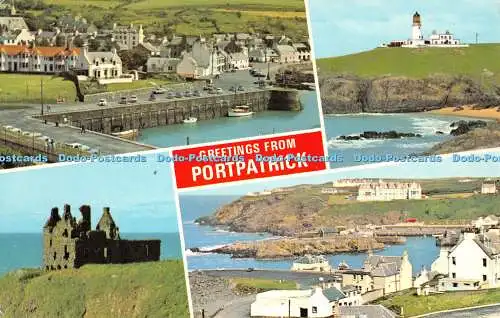 R527136 Grüße aus Portpatrick The Harbour E T W Dennis Mehrfachansicht