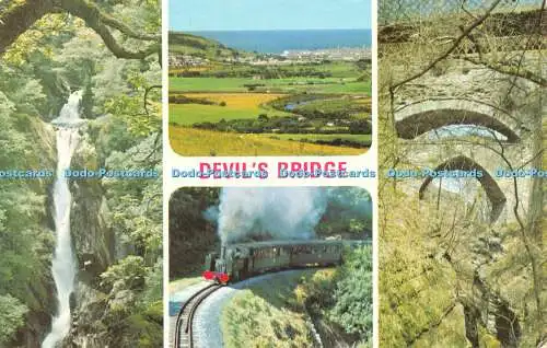 R524851 Devil Bridge Rheidol Valley Mynach Falls E T W Dennis Photocolour Multi