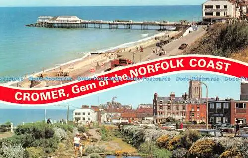 R523161 Cromer Juwel of the Norfolk Broads The Gardens West Cliff E T W Dennis Mul