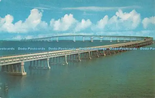 R523177 Chesapeake Bay Bridge D E Traub Plastichrome von Colourpicture