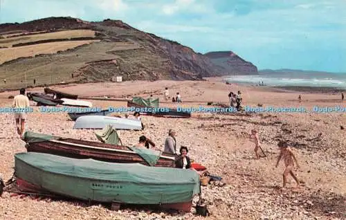 R523178 Charmouth The Beach Plastichrome von Colourpicture W R Bawden