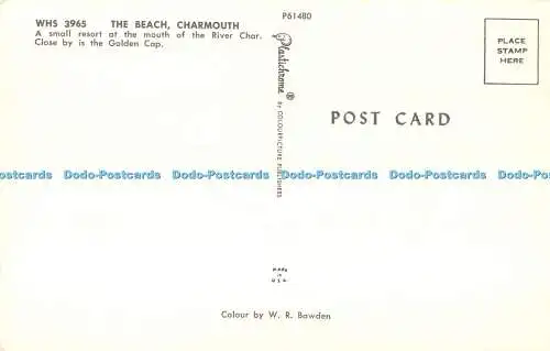 R523178 Charmouth The Beach Plastichrome von Colourpicture W R Bawden