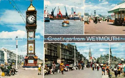 R524888 Grüße aus Weymouth The Harbour The Esplanade The Jubilee Clock D Co