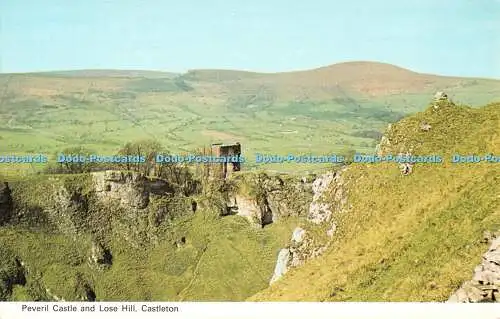 R523211 Castleton Peveril Castle and Lose Hill E T W Dennis