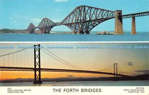 R527231 The Forth Bridges Forth Railway Bridge Forth Road Bridge E T W Dennis Mu