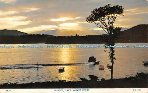 R525118 Lake Windermere Sunset H Webster