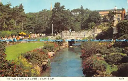 R527430 Bournemouth The River Bourne and Gardens E T W Dennis