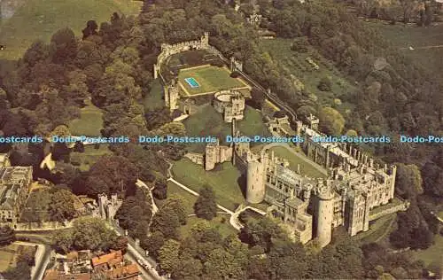 R527442 Arundel Castle From the Air C G Williams Plastichrome von Colourpicture A