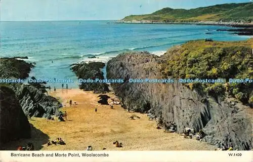 R527493 Woolacombe Barricane Beach and Morte Point E T W Dennis 1967