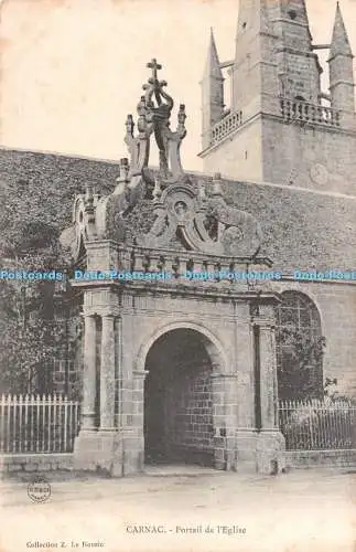 R527593 Foto A B Nancy Carnac Portail de lEglise Collection Z Le Rouzic