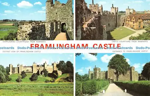 R525349 Framlingham Castle Castle Courtyard from Ramparts Entrance to Framlingha