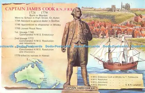 R525409 Captain James Cook R N F R S Born in Marton E T W Dennis Photocolour