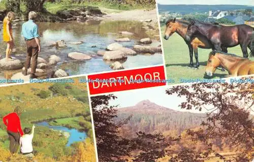 R525428 Dartmoor River Dart Dartmeet Valley Leather Tor E T W Dennis Photocolour