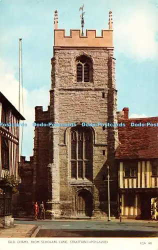 R527765 Gild Chapel from Scholars Lane Stratford Upon Avon KSA 148 Cotman Color