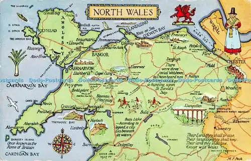 R525490 North Wales Map J Salmon M F Peck