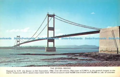 R525491 Die Severn-Brücke wurde am 8. September 1966 von H. M. der Königin eröffnet