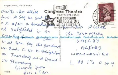 R525529 Carpet Gardens Eastbourne D V Bennett 1975 10012