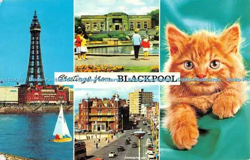R525536 Grüße aus der Blackpool Color Gloss View Serie Bamforth Multi View