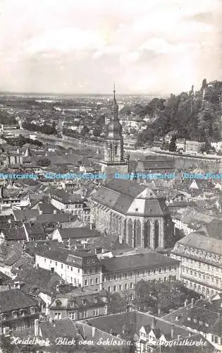 R527835 Heidelberg Blick vom Schloss a d Heiliggeistkirche No 285 Edm von König