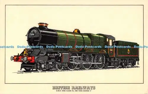 R525569 British Railways G W R King Class No 6000 King George V Sammler Repro