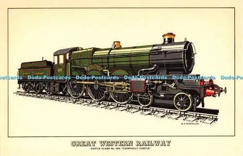 R525605 Great Western Railway Castle Class No 4073 Caerphilly Castle B G Nickhol