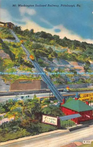 R527889 K 1314 Mt Washington Inclined Railway Pittsburg Pa Farbbild Publica