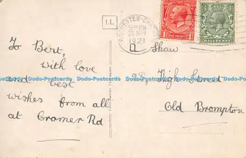R527989 A Happy Birthday May Heavens segens rich and rare Mesange 1052 1921 G