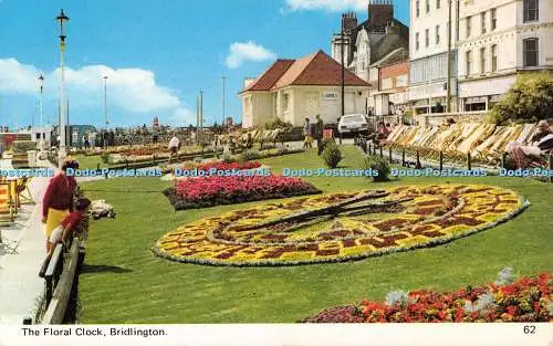 R525969 The Floral Clock Bridlington 62 Color Gloss View Series Bamforth