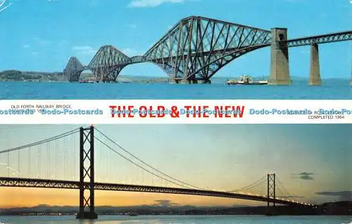 R525997 The Old and The New Forth Railway Bridge Forth Road Bridge Dennis Multi