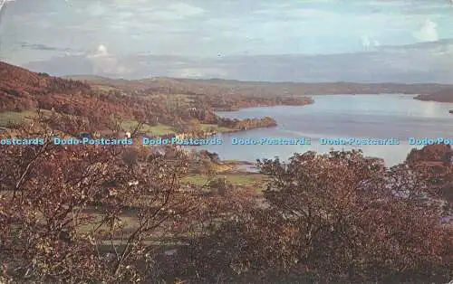 R520462 SD 581 Lake Windermere Sanderson and Dixon Plastichrome Colourpicture Pu