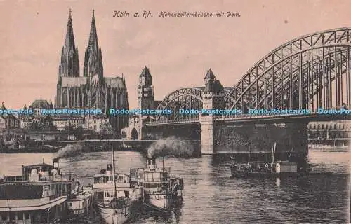 R716505 Köln a Rh Hohenzollernbrücke mit Dom J S L