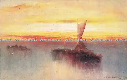 R716561 At Even Tide Davidson Bros Arcadia Serie Nr 7029 Professor Van Hier PM