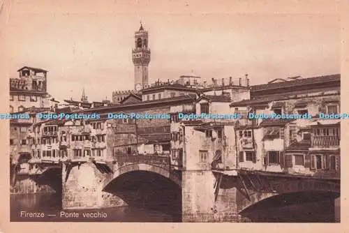 R716782 Firenze Ponte Vecchio Postkarte