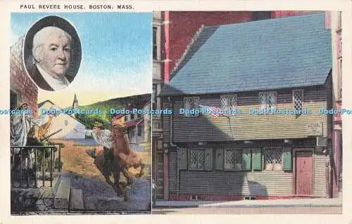 R718063 Mass Boston Paul Revere House Tichnor Bros Tichnor Qualitätsansichten Multi V