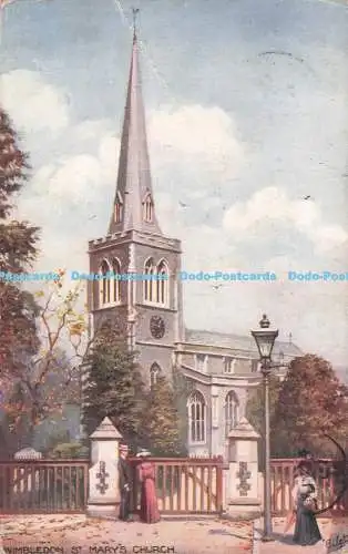 R718118 Wimbledon St Mary Church Tuck Oilette 7495