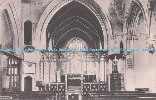 R717157 Great Shelford Church Interior E W Morley Linton Cambs Fair View Serie