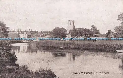 R717180 Wareham The River The Photochrom London and Tunbridge Wells Sepiatone Se