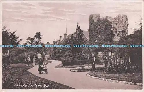 R717344 Rochester Castle Gardens Postkarte