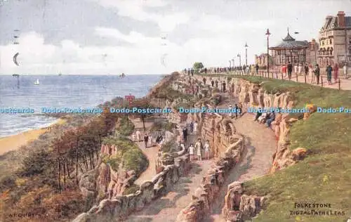 R717363 Folkestone Zig Zag Path and Leas J Salmon Sevenoaks A R Quinton 1946