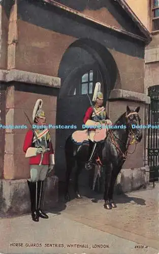 R718570 London Whitehall Horse Guards Sentries Valentine Valesque 1240 V Style