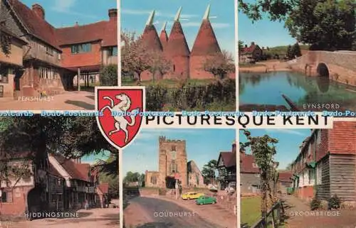 R718609 Picturesque Kent Penshurst J Salmon Sevenoaks PM Folkestone 1972 Multi V