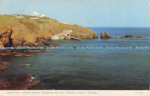 R718622 Lizard Point Rettungsbootstation Leuchtturm und südlichstes Haus in Eng