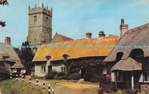 R718674 I W Godshill The Old Cottages and Church Nigh Shanklin Ventnor Jarrold N